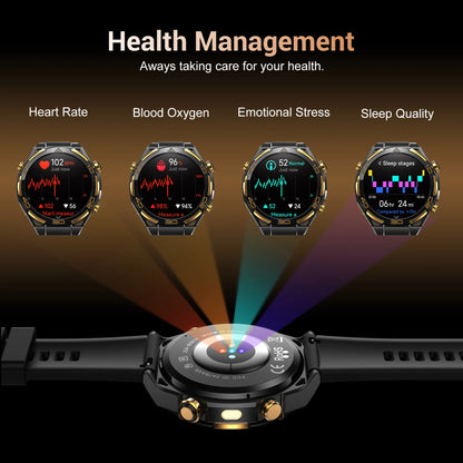GPS Smartwatch with Flashlight, Bluetooth, Waterproof  for Men Women