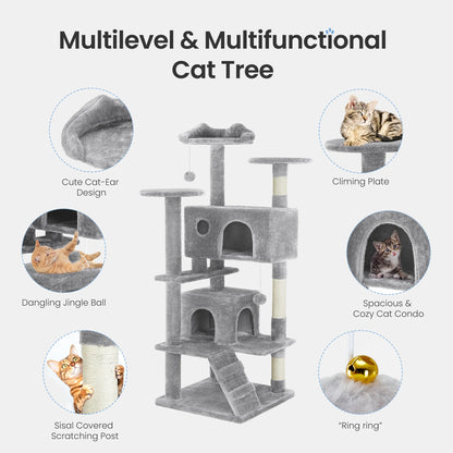 Cat Tree Tower Multi-Level with Sisal Scratching Post