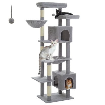 Cat Tree with Super Large Hammock, Scratching Posts