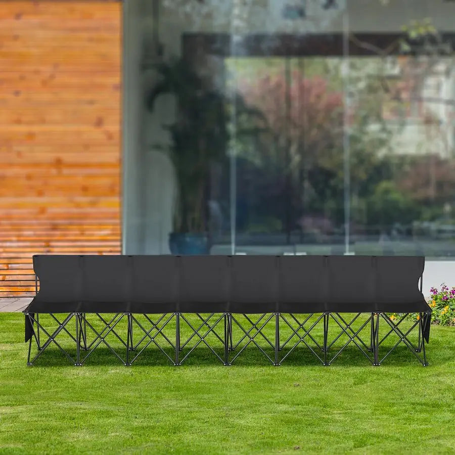 Portable Folding Bench, 8 Seats Foldable, Outdoor Camping