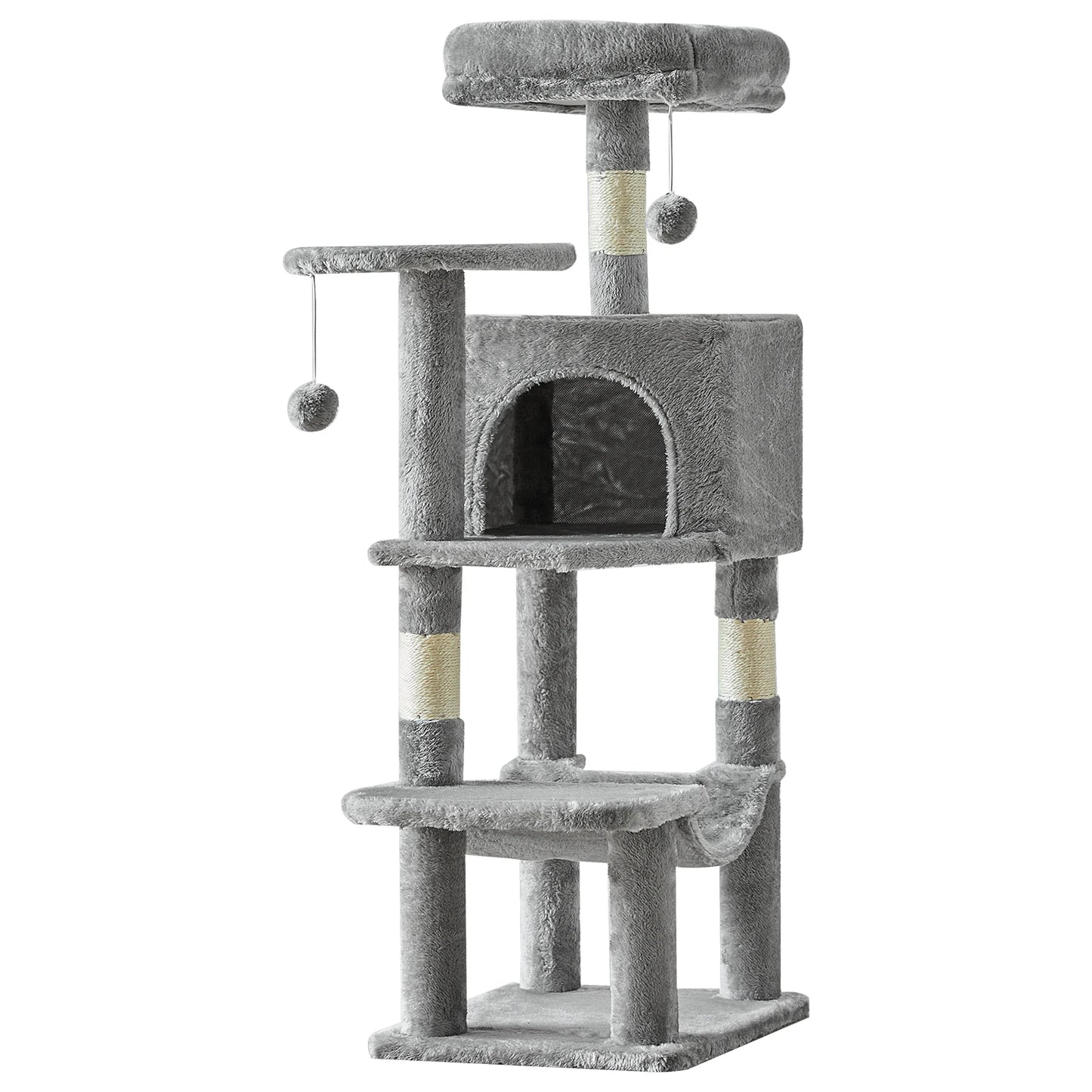 Tall Multi-Cat Climbing Tower for Indoor Cat