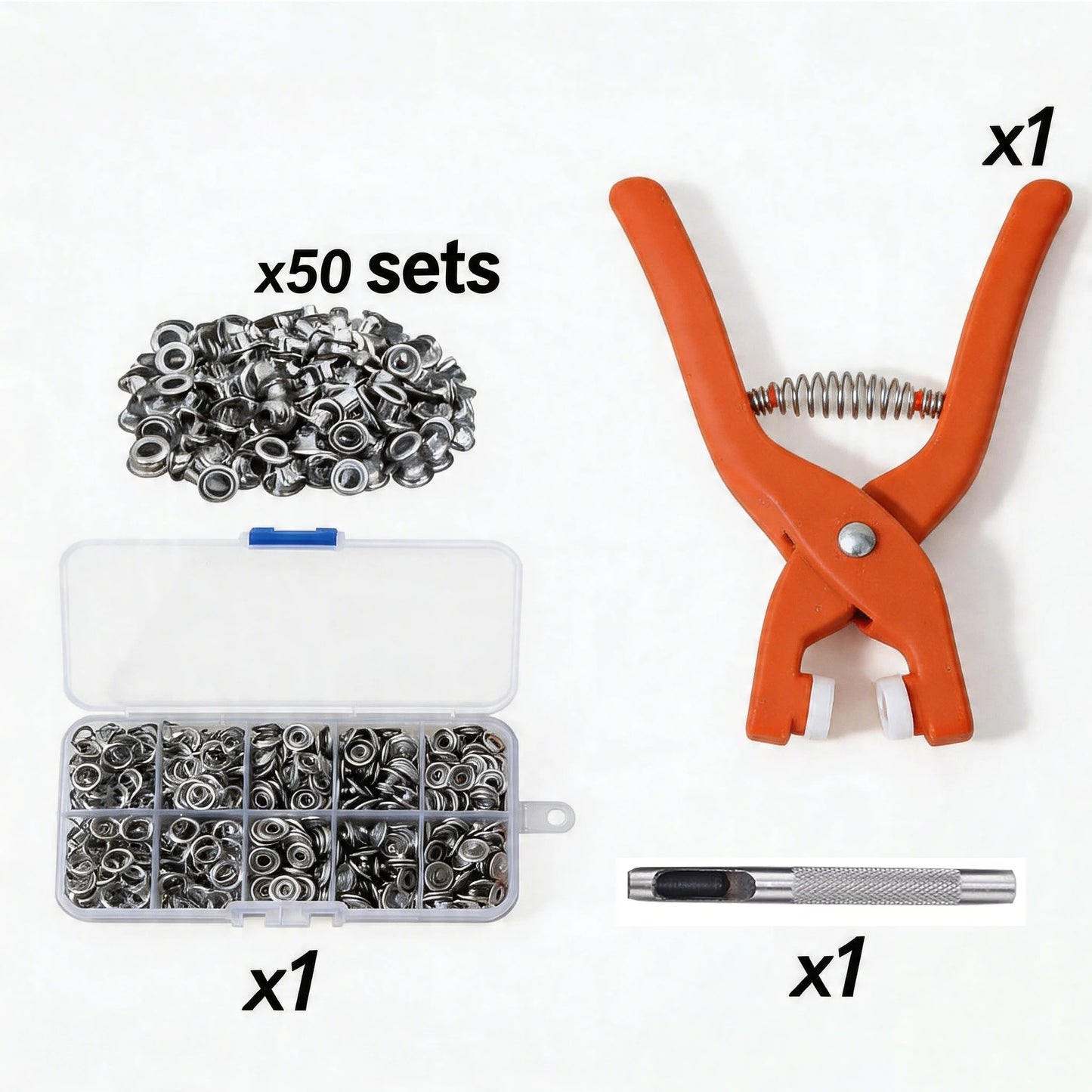 Snap Button Kit With Pliers For Sewing
