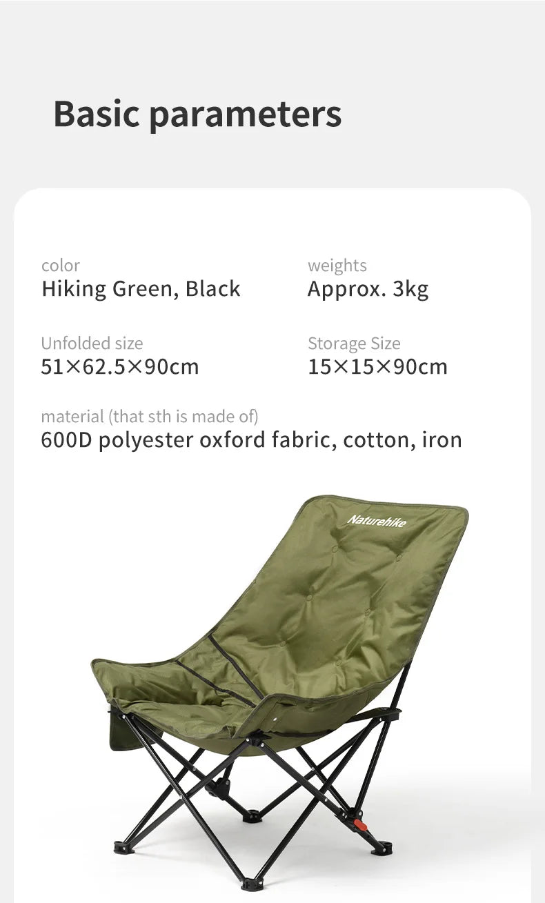 Recliner Outdoor Folding High Back Moon Chair