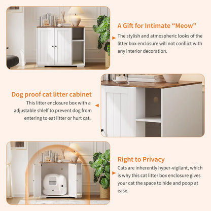 Cat Litter Enclosure For Litter Robot