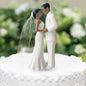 Elegant Bride & Groom Wedding Cake Plastic Topper