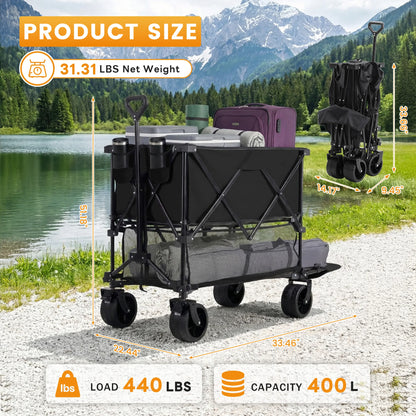 Double Decker Wagons for Grocery, Garden, Camping