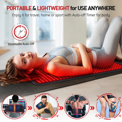 Updated Red Light Heating Pad Muscle Pain, Infrared