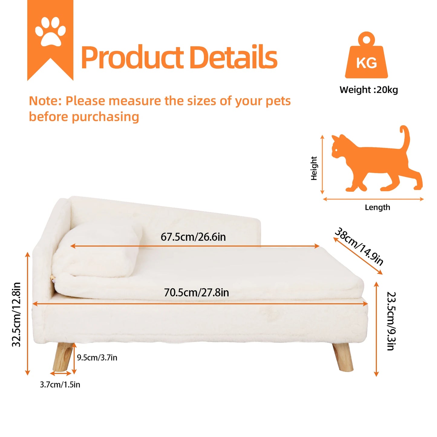 Waterproof Pet Sofa, Dog, Cat Bed