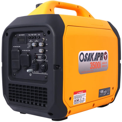 3500 Watt Portable Inverter Generator Gas Powered, Outdoor, Camping