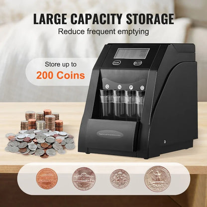 USD Coin Sorter, Coin Counter  and Wrapper Machine
