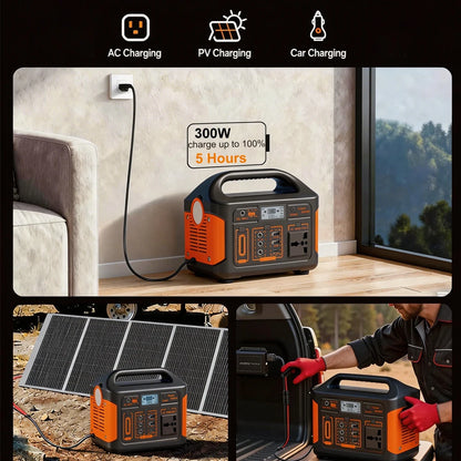500W 300W Portable Power Station Emergency Power