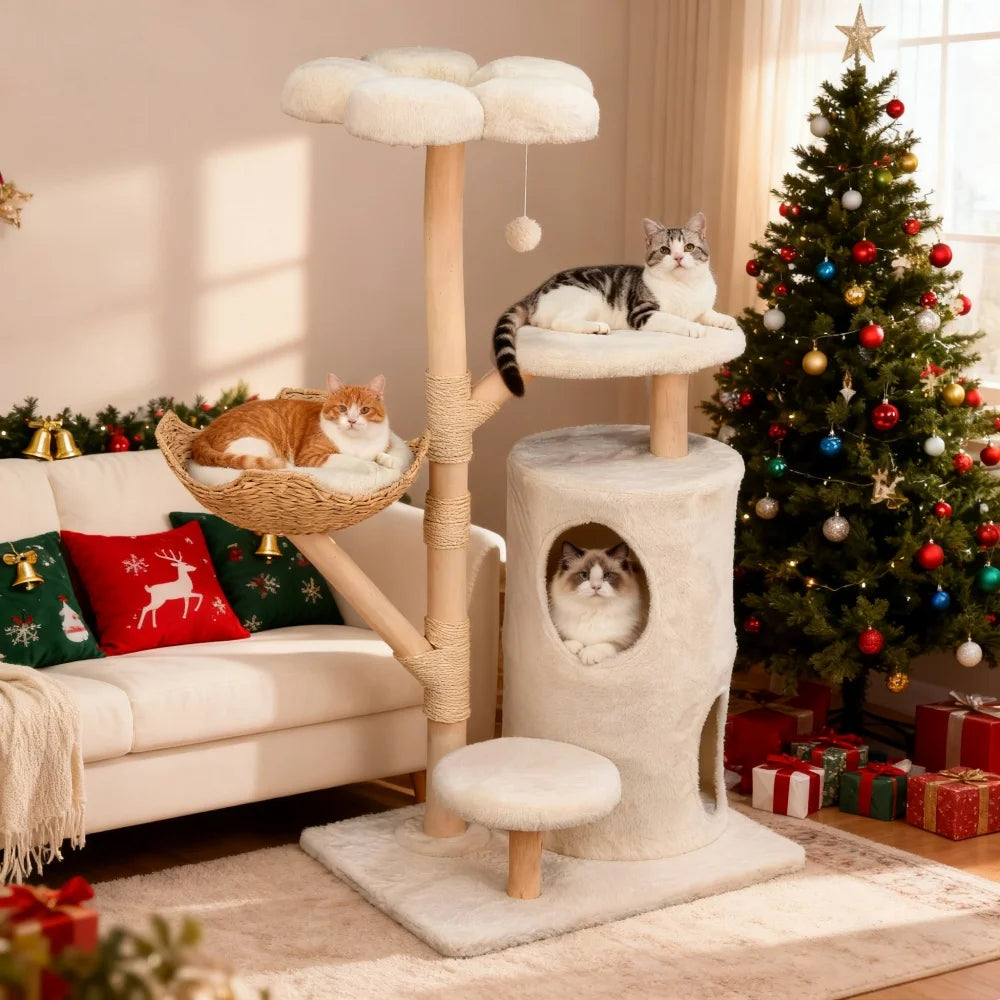 Cat Tree Tower, Scratching Post, Cat Condo House