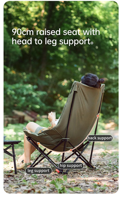 Recliner Outdoor Folding High Back Moon Chair