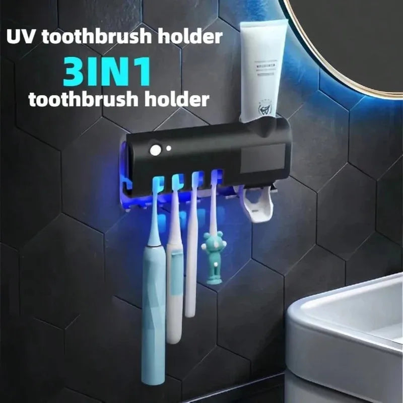 Blue Light Disinfection Toothbrush Holder