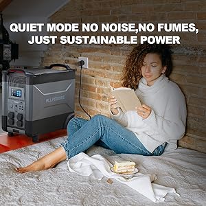 4000W Portable Generator, Battery for Power Outage